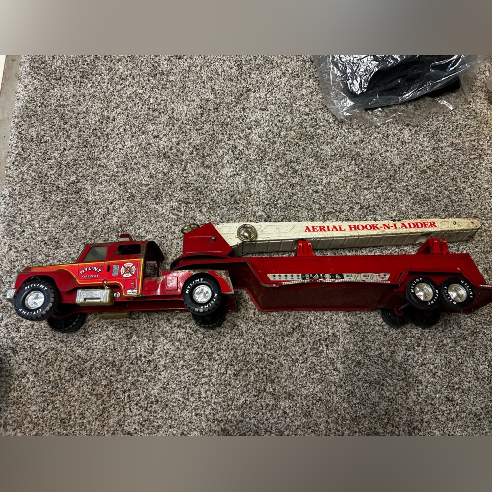 Nylint Vintage Red Fire Truck metal Toy